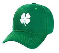 St. Patrick's Day 4 Leaf Clover Casquette de Baseball réglable Broderie Trèfle Casquette de Baseball pour Homme et Femme, Vert, Taille Unique
