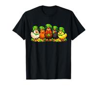 St Patricks Day Chickens Lucky Shamrock Chicken Irish Farm T-Shirt