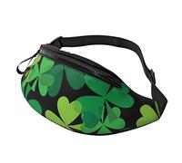 St Patrick's Day Clover Grand Sac Banane pour Homme, Cadeaux pour Le Sport, l'entraînement, Le Voyage, la Course à Pied, Le Sac de Taille décontracté