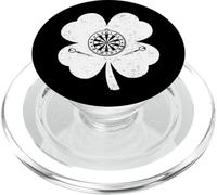 St Patrick's Day Darts Pub Bar Irish Shamrock Darts Lovers PopSockets PopGrip pour MagSafe
