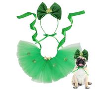 St. Patrick's Day Dog Costume, Puppy Dress Headbands, Dog St Patrick's Day Outfit, St Patrick's Day Dog Clothes, Dog Costume For St Patrick's Day, Green Dog Costume For St Patrick's Day