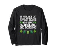 St Patrick's Day Drinking Valentine's Day Funny St. Paddy Manche Longue
