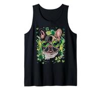 St. Patrick's Day French Bulldog Funny Frenchie Shamrock Débardeur