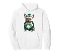 St. Patrick's Day French Bulldog Funny Frenchie Shamrock Sweat à Capuche
