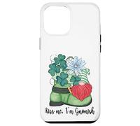 St. Patricks Day GNOME and Shamrock Decor for Women Kiss Me Coque pour iPhone 12 Pro Max