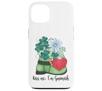 St. Patricks Day GNOME and Shamrock Decor for Women Kiss Me Coque pour iPhone 13
