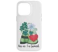 St. Patricks Day GNOME and Shamrock Decor for Women Kiss Me Coque pour iPhone 14 Pro Max