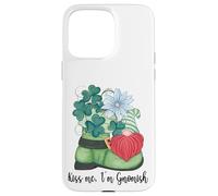 St. Patricks Day GNOME and Shamrock Decor for Women Kiss Me Coque pour iPhone 15 Pro Max