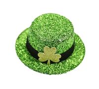 St Patricks Day Hair Clip - 13cm Green Shamrock Bow Accessory, Festive Claw Clip For Girls Women, Vibrant Hairstyle Barrette | Holiday Party Costume Hair Accessory Irish Celebration