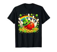 St Patricks Day Leprechaun Bowling Ball Rainbow Shamrock T-Shirt