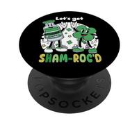 St Patricks Day Lets Get Sham Rocd ICU Nurse Life Nursing PopSockets PopGrip Adhésif