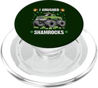 St-Patrick's Day Monster Truck Crushing Shamrocks Garçons Enfants PopSockets PopGrip pour MagSafe
