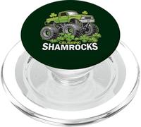 St-Patrick's Day Monster Truck Crushing Shamrocks Homme Femme PopSockets PopGrip pour MagSafe