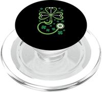 St Patrick's Day Nurse Doctor Stethoscope Shamrock RN MD PopSockets PopGrip pour MagSafe