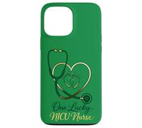 St. Patrick's Day One Lucky NICU Stéthoscope pour Pieds de bébé Coque pour iPhone 13 Pro Max