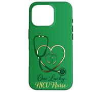 St. Patrick's Day One Lucky NICU Stéthoscope pour Pieds de bébé Coque pour iPhone 16 Pro