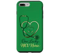 St. Patrick's Day One Lucky NICU Stéthoscope pour Pieds de bébé Coque pour iPhone 7 Plus/8 Plus
