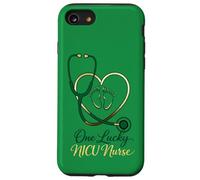 St. Patrick's Day One Lucky NICU Stéthoscope pour Pieds de bébé Coque pour iPhone SE (2020) / 7/8