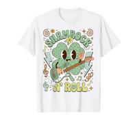 St Patrick's Day Shamrock Rock and Roll Music T-Shirt
