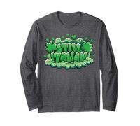 St Patricks Day Still Italian Funny Irish Shamrock Clover Manche Longue