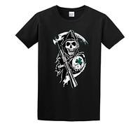 St. Patrick's Day Zonen Van Anarchie SOA Ireland Zwart Unisex 100% Cotton Short-Sleeve T-Shirts Black M