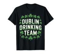 St Patricks Dublin Irlande Irish Drinking Team Shamrocks T-Shirt