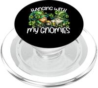 St. Patricks GNOME for Women Men Hanging with My Gnomies PopSockets PopGrip pour MagSafe