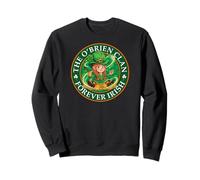 St. Patrick's The O'Brien Clan Irish Cute Leprechaun Girl Sweatshirt