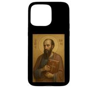 St. Paul orthodoxe l'apôtre avec l'icône de la Bible Coque pour iPhone 15 Pro Max