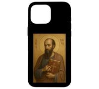 St. Paul orthodoxe l'apôtre avec l'icône de la Bible Coque pour iPhone 16 Pro Max