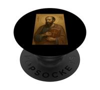 St. Paul orthodoxe l'apôtre avec l'icône de la Bible PopSockets PopGrip Adhésif
