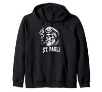 St Pauli Hambourg Paulian Tête de Mort Port Capitaine Paulian Sweat à Capuche