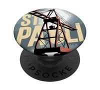 St. Pauli Hambourg Port Reeperbahn Silhouette Kiez PopSockets PopGrip Adhésif