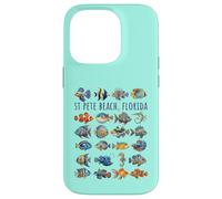 St Pete Beach Floride Motif Poisson coloré Coque pour iPhone 14 Pro