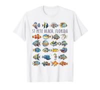 St Pete Beach Floride Motif Poisson coloré T-Shirt