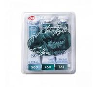 St.Petersburg White Nights Lot de 3 tubes de peinture aquarelle granulation (forêt)