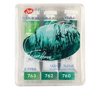 St.Petersburg White Nights Lot de 3 tubes de peinture aquarelle granulation (mousse)