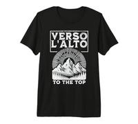 St Pier Giorgio Frassati Verso L'alto Montagne Grimpeur T-Shirt Haut de Gamme