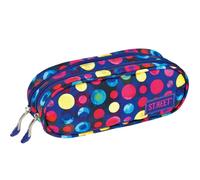 St. Reet Pois Trousse Porte-Stylo Double 2 Fermeture Éclair École