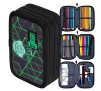 St. Right Trousse XXL - 46 pièces - 3 étages - 19 x 13 x 7 cm - Trousse à 3 compartiments - Fourniture Scolaire Pour garçon et fille