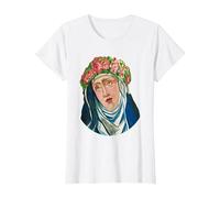 St Rita of Cascia Prayer Catholique Saint Patron T-Shirt, Femme, Blanc, 3XL