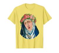 St Rita of Cascia Prayer Catholique Saint Patron T-Shirt, Homme, Citron, 3XL