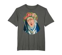 St Rita of Cascia Prayer Catholique Saint Patron T-Shirt, Homme Grandes Tailles, Asphalte, 2X Tall