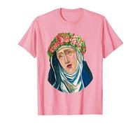 St Rita of Cascia Prayer Catholique Saint Patron T-Shirt, Homme, Rose, 3XL