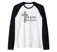 St Rita Pray for Us Croix de Sainte catholique Manche Raglan