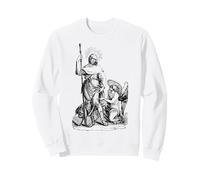 St Roch Dog Patron Saint of Dogs Art catholique Vintage Sweatshirt