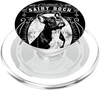 St Roch Patron Saint des Chiens Bouledogue Français Prière Catholique PopSockets PopGrip pour MagSafe
