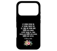 St. Thérèse d'Avila T-Shirt avec Citation « Let Nothing Disturb You » Coque pour iPhone 17 Pro