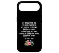 St. Thérèse d'Avila T-Shirt avec Citation « Let Nothing Disturb You » Coque pour iPhone Air