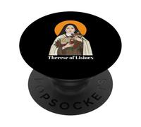 St. Therese of Lisieux Inspirational Quote Graphic PopSockets PopGrip Adhésif